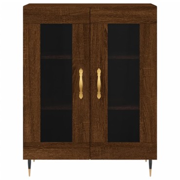 vidaXL Ντουλάπι Καφέ Δρυς 69,5x34x90cm Επεξεργασμένο Ξύλο 1 τεμ.