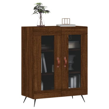 vidaXL Ντουλάπι Καφέ Δρυς 69,5x34x90cm Επεξεργασμένο Ξύλο 1 τεμ.