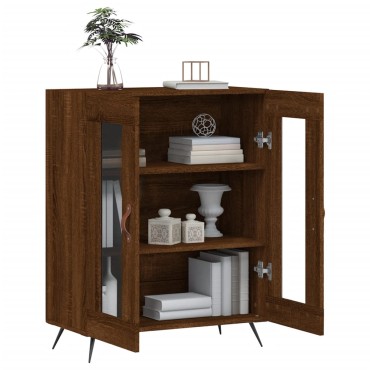 vidaXL Ντουλάπι Καφέ Δρυς 69,5x34x90cm Επεξεργασμένο Ξύλο 1 τεμ.