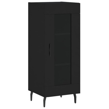 vidaXL Ντουλάπι Μαύρο 34,5x34x90cm από Επεξεργασμένο Ξύλο 1 τεμ.