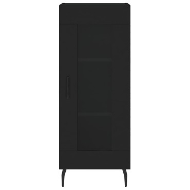 vidaXL Ντουλάπι Μαύρο 34,5x34x90cm από Επεξεργασμένο Ξύλο 1 τεμ.