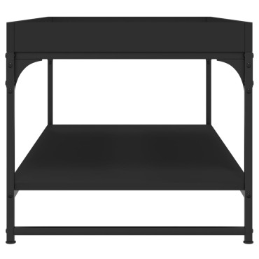 vidaXL Τραπεζάκι Σαλονιού Μαύρο 100x49x45cm από Επεξεργ. Ξύλο 1 τεμ.