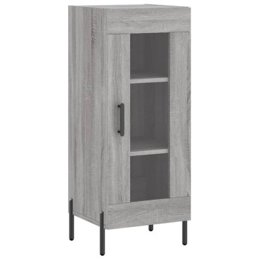 vidaXL Ντουλάπι Γκρι Sonoma 34,5x34x90cm από Επεξεργασμένο Ξύλο 1 τεμ.
