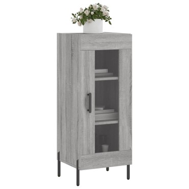 vidaXL Ντουλάπι Γκρι Sonoma 34,5x34x90cm από Επεξεργασμένο Ξύλο 1 τεμ.