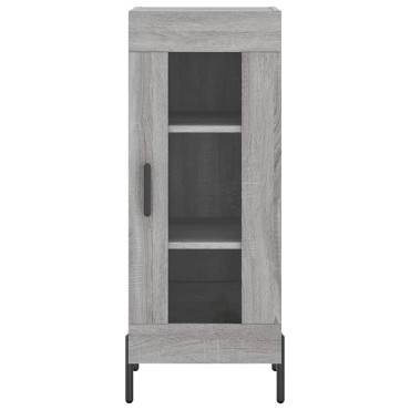 vidaXL Ντουλάπι Γκρι Sonoma 34,5x34x90cm από Επεξεργασμένο Ξύλο 1 τεμ.