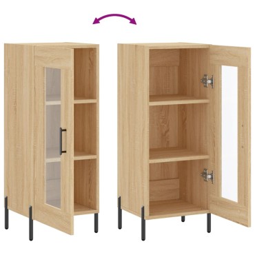 vidaXL Ντουλάπι Sonoma Δρυς 34,5x34x90cm από Επεξεργασμένο Ξύλο 1 τεμ.