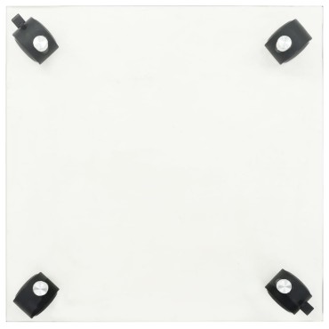 vidaXL Βάσεις Φυτών με Ρόδες 4 τεμ. Τετράγωνες 35x35 εκ. Ψημένο Γυαλί
