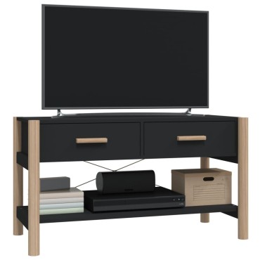 vidaXL Έπιπλο Τηλεόρασης Μαύρο 82x38x45cm από Επεξεργασμένο Ξύλο
