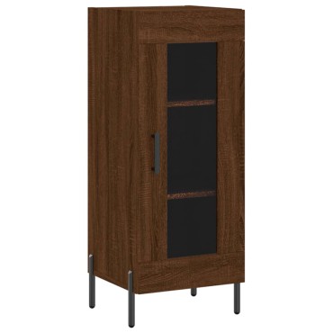 vidaXL Ντουλάπι Καφέ Δρυς 34,5x34x90cm Επεξεργασμένο Ξύλο 1 τεμ.