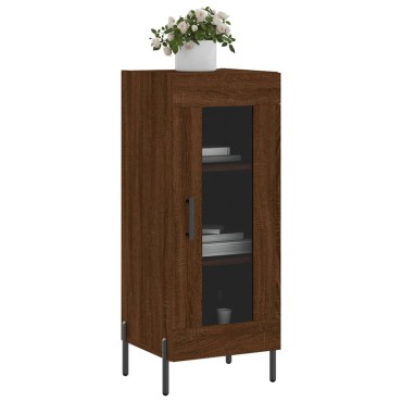vidaXL Ντουλάπι Καφέ Δρυς 34,5x34x90cm Επεξεργασμένο Ξύλο 1 τεμ.