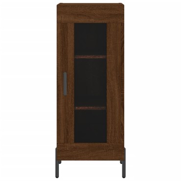 vidaXL Ντουλάπι Καφέ Δρυς 34,5x34x90cm Επεξεργασμένο Ξύλο 1 τεμ.