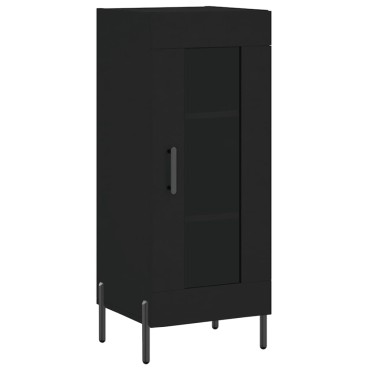 vidaXL Ντουλάπι Μαύρο 34,5x34x90cm από Επεξεργασμένο Ξύλο 1 τεμ.