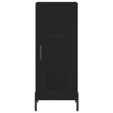 vidaXL Ντουλάπι Μαύρο 34,5x34x90cm από Επεξεργασμένο Ξύλο 1 τεμ.