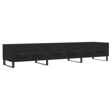 vidaXL Έπιπλο Τηλεόρασης Μαύρο 150x36x30cm από Επεξεργασμένο Ξύλο