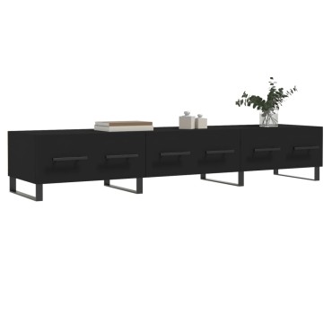 vidaXL Έπιπλο Τηλεόρασης Μαύρο 150x36x30cm από Επεξεργασμένο Ξύλο