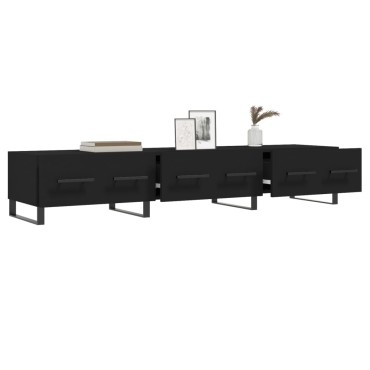 vidaXL Έπιπλο Τηλεόρασης Μαύρο 150x36x30cm από Επεξεργασμένο Ξύλο