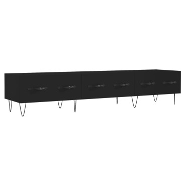 vidaXL Έπιπλο Τηλεόρασης Μαύρο 150x36x30cm από Επεξεργασμένο Ξύλο