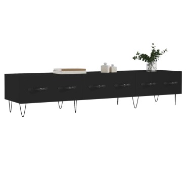 vidaXL Έπιπλο Τηλεόρασης Μαύρο 150x36x30cm από Επεξεργασμένο Ξύλο