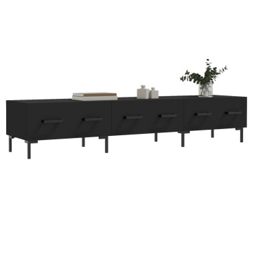 vidaXL Έπιπλο Τηλεόρασης Μαύρο 150x36x30cm από Επεξεργασμένο Ξύλο
