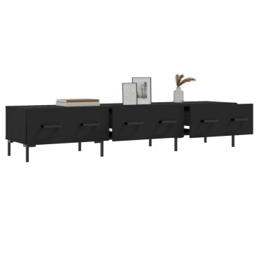 vidaXL Έπιπλο Τηλεόρασης Μαύρο 150x36x30cm από Επεξεργασμένο Ξύλο