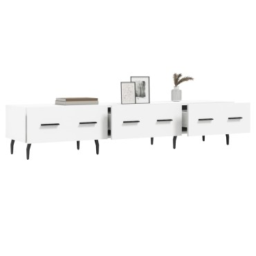 vidaXL Έπιπλο Τηλεόρασης Λευκό 150x36x30cm από Επεξεργασμένο Ξύλο