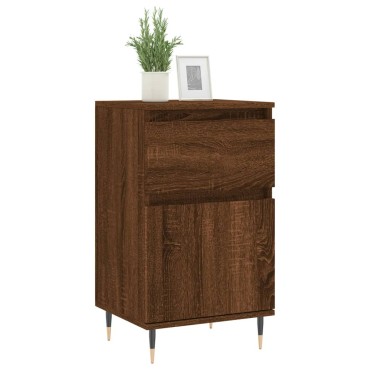 vidaXL Συρταριέρα Καφέ Δρυς 40x35x70cm από Επεξεργασμένο Ξύλο 1 τεμ.