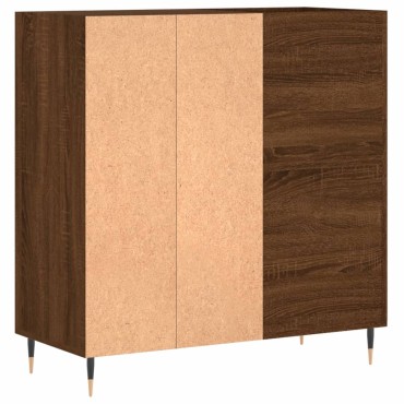 vidaXL Δισκοθήκη Καφέ Δρυς 84,5x38x89cm από Επεξεργασμένο Ξύλο
