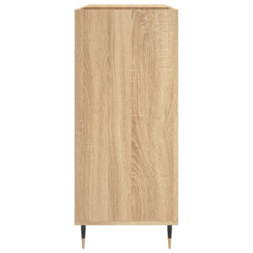 vidaXL Δισκοθήκη Sonoma Δρυς 84,5x38x89cm από Επεξεργασμένο Ξύλο