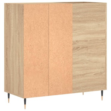 vidaXL Δισκοθήκη Sonoma Δρυς 84,5x38x89cm από Επεξεργασμένο Ξύλο