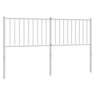 vidaXL Κεφαλάρι Λευκό Μεταλλικό 156x3x90cm 1 τεμ.
