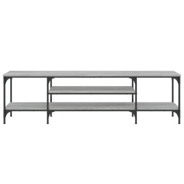 vidaXL Έπιπλο Τηλεόρασης Sonoma Γκρι 161x35x45cm Επεξ. Ξύλο/Σίδερο