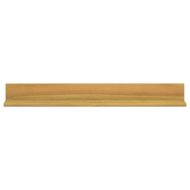 vidaXL Ράφια Τοίχου 2 τεμ. 90x10x10cm από Μασίφ Ξύλο Teak