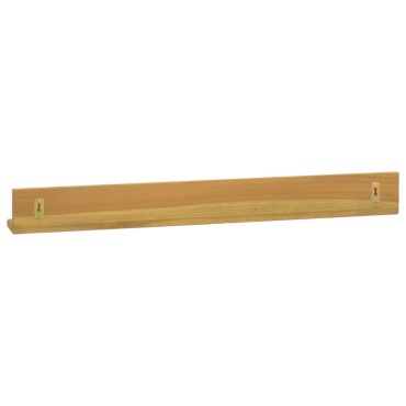 vidaXL Ράφια Τοίχου 2 τεμ. 90x10x10cm από Μασίφ Ξύλο Teak