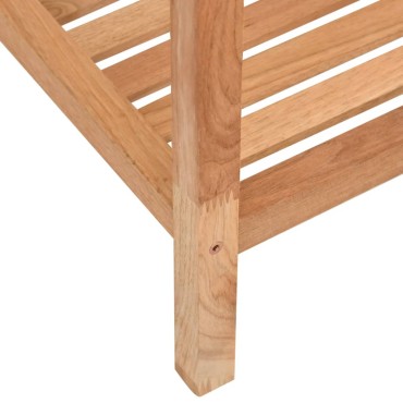 vidaXL Ραφιέρα Μπάνιου 36x36x112cm από Μασίφ Ξύλο Καρυδιάς 1 τεμ.
