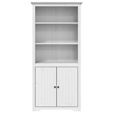 vidaXL Βιβλιοθήκη BODO Λευκή 82x40x173cm από Μασίφ Ξύλο Πεύκου 1 τεμ.