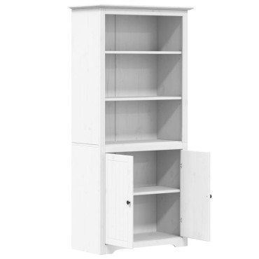 vidaXL Βιβλιοθήκη BODO Λευκή 82x40x173cm από Μασίφ Ξύλο Πεύκου 1 τεμ.