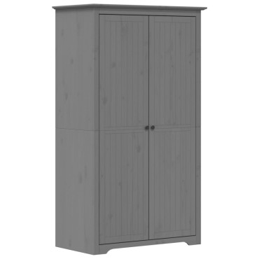 vidaXL Ντουλάπα BODO Γκρι 99x53,5x173cm από Μασίφ Ξύλο Πεύκου 1 τεμ.