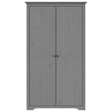 vidaXL Ντουλάπα BODO Γκρι 99x53,5x173cm από Μασίφ Ξύλο Πεύκου 1 τεμ.
