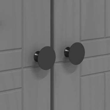 vidaXL Ντουλάπα BODO Γκρι 99x53,5x173cm από Μασίφ Ξύλο Πεύκου 1 τεμ.