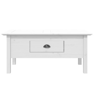vidaXL Τραπέζι Σαλονιού BODO Λευκό 100x55x46cm Μασίφ Ξύλο Πεύκου 1 τεμ.