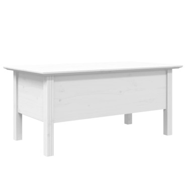 vidaXL Τραπέζι Σαλονιού BODO Λευκό 100x55x46cm Μασίφ Ξύλο Πεύκου 1 τεμ.