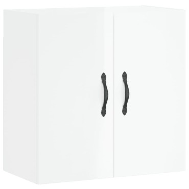 vidaXL Ντουλάπι Τοίχου Γυαλιστερό Λευκό 60x31x60cm Επεξεργασμένο Ξύλο 1 τεμ.