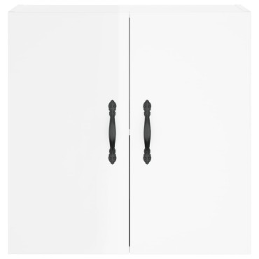 vidaXL Ντουλάπι Τοίχου Γυαλιστερό Λευκό 60x31x60cm Επεξεργασμένο Ξύλο 1 τεμ.