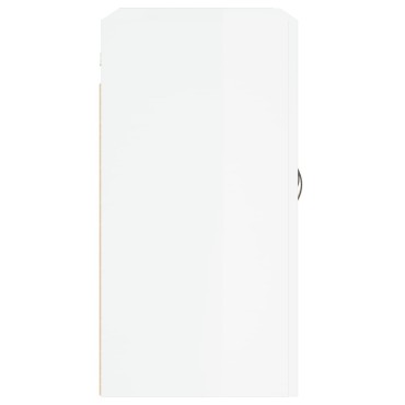 vidaXL Ντουλάπι Τοίχου Γυαλιστερό Λευκό 60x31x60cm Επεξεργασμένο Ξύλο 1 τεμ.