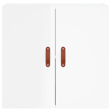 vidaXL Ντουλάπι Τοίχου Γυαλιστερό Λευκό 60x31x60cm Επεξεργασμένο Ξύλο 1 τεμ.