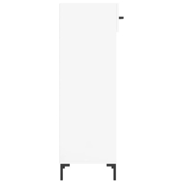 vidaXL Παπουτσοθήκη Γυαλιστερό Λευκό 30x35x105cm Επεξεργασμένο Ξύλο 1 τεμ.
