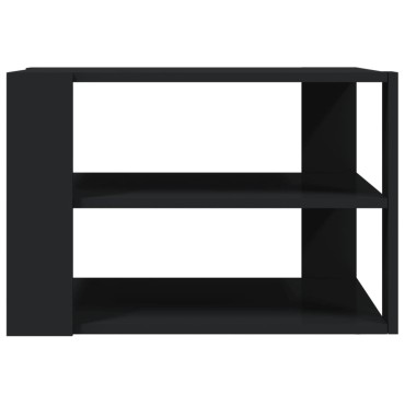 vidaXL Τραπεζάκι Σαλονιού Μαύρο 59,5x59,5x40cm από Επεξεργ. Ξύλο 1 τεμ.