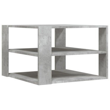 vidaXL Τραπεζάκι Σαλονιού Γκρι Σκυρ. 59,5x59,5x40cm Επεξεργ. Ξύλο 1 τεμ.