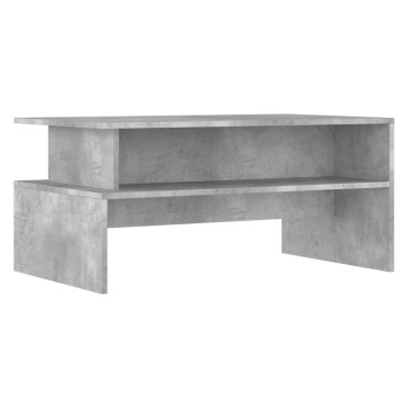 vidaXL Τραπεζάκι Σαλονιού Γκρι Σκυροδ. 90x55x42,5cm Επεξεργ. Ξύλο 1 τεμ.