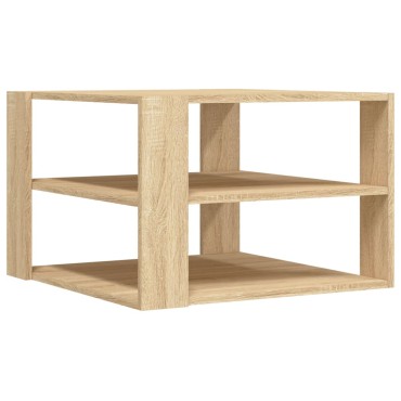 vidaXL Τραπεζάκι Σαλονιού Sonoma Δρυς 59,5x59,5x40cm Επεξεργ. Ξύλο 1 τεμ.